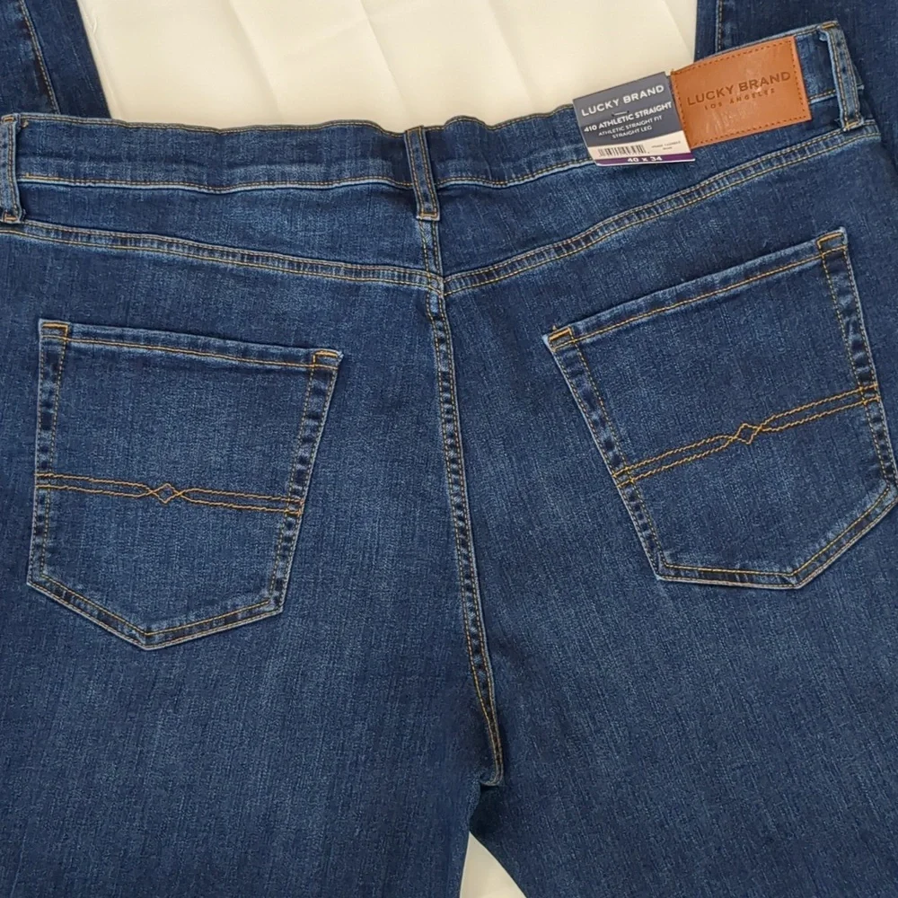 NWT Lucky Brand 410 Athletic Straight Stretch Jean Sz 40 x 34